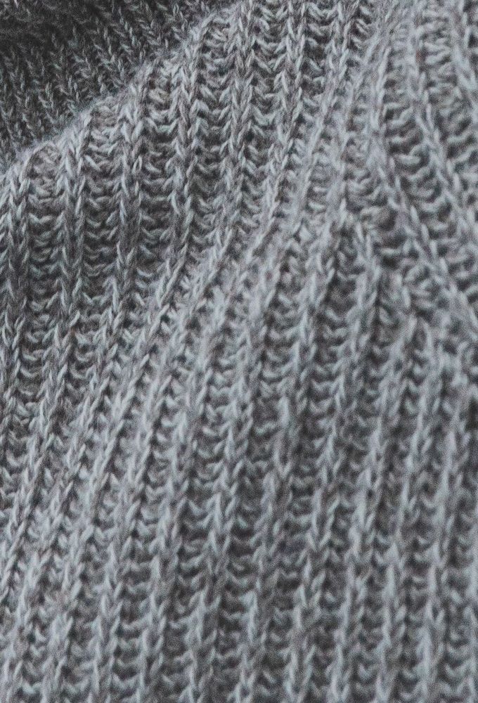 Bonnet torsadé gris clair laine tweed - Un grand marché