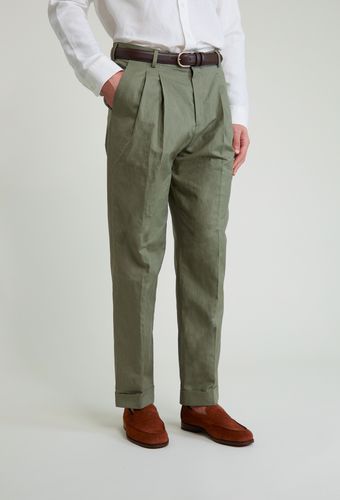 Pantalon Bergame vert-de-gris