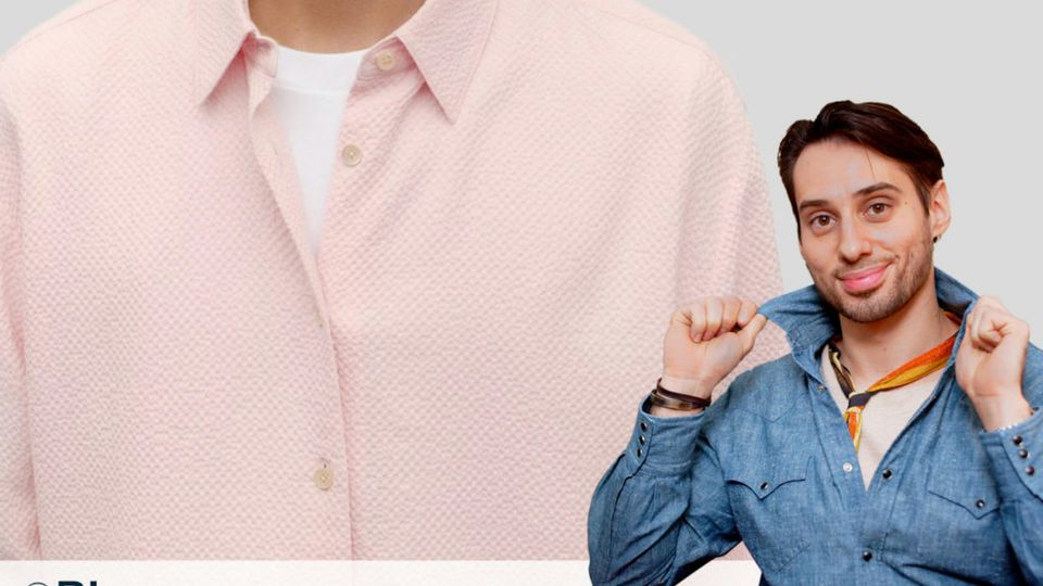 tres bien habille chemise decontracte rose chemise western bleu